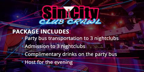 sin city club crawl vegas|las vegas nightlife packages.